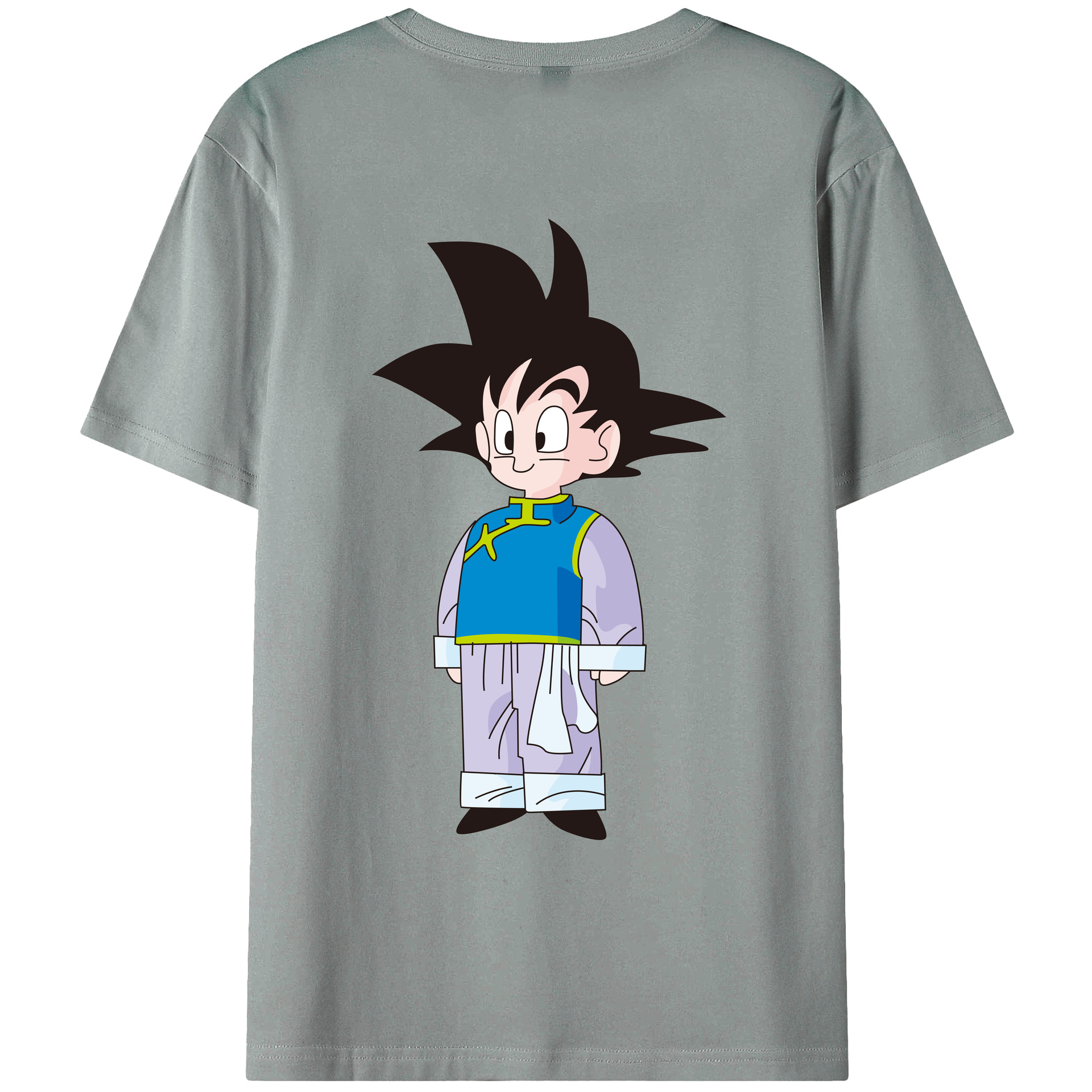 （画像用） ドラゴンボール 孫悟空（そん ごくう）Son Goku カカロット DRAGON BALL Kakarotto 綿100％ メンズ半袖Tシャツ（バックプリント） 通気性